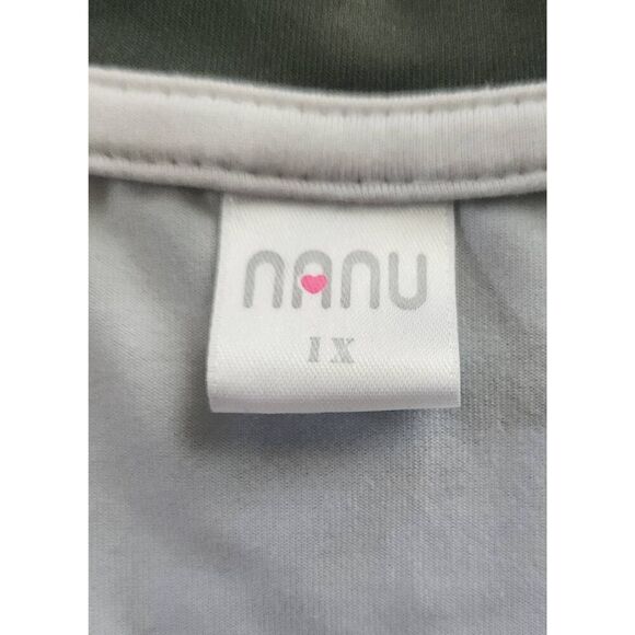 +29 Nanu top, long green w forest trees - Picture 6 of 7